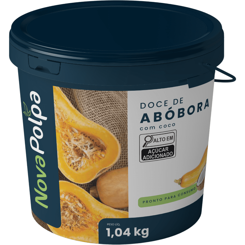 Doce de Abóbora com Coco Nova Polpa
